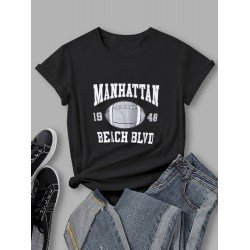 Sports Versatile Graphic Summer T Shirts For Women