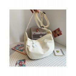 Casual Canvas Solid Large Shoulder Bags Casual Canvas Solid Large Shoulder Bags