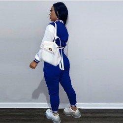 Baseball Coats Matching 2 Piece Outfit Sets For Women