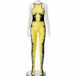 Zipper Up Sleeveless Summer Jumpsuits For Women