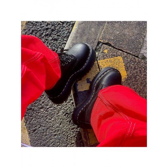  Street Red Fashion High Waist Straight Jeans