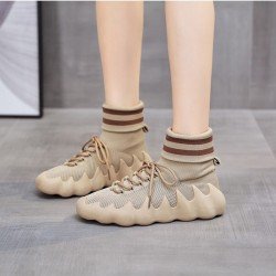 White Versatile Lace Up Women Sneakers