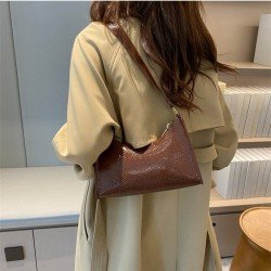  Retro Simple Solid Color PU Armpits Bags