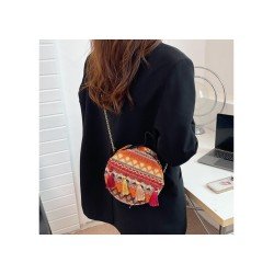 National Style Tassel Straw Chain Shoulder Bags National Style Tassel Straw Chain Shoulder Bags