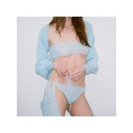 Sexy Solid Tie Wrap Cropped Tops And Skirt Sets