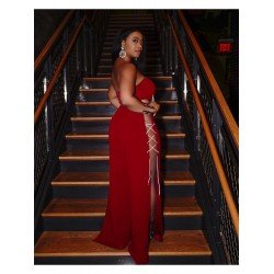 Backless Bandage Patchwork Top And Loose Trouser Sets  Backless Bandage Patchwork Top And Loose Trouser Sets