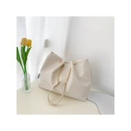  PU Pure Color Large Capacity Women's Bag