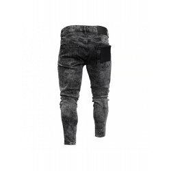 Fashion Pure Color Ripped Men's Denim Jeans  Fashion Pure Color Ripped Men's Denim Jeans