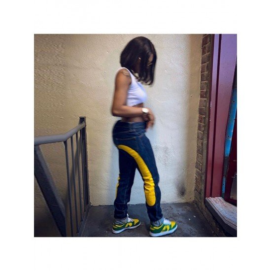  2024 Low Waist Printed Women's Denim Jeans