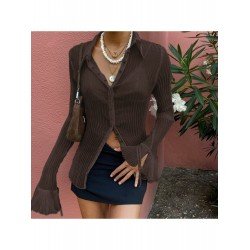 2024 See Through Pure Color Women's Top  2024 See Through Pure Color Women's Top