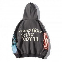 Graffiti Heart Printed Hoodies Tops For Women