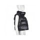 Street Sleeveless PU Black Down Coats