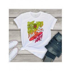 Summer Women Short Sleeve Printed T Shirts