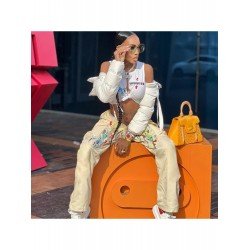 Casual High Waist Painted Women's Long Pants  Casual High Waist Painted Women's Long Pants