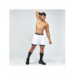  Men's Fitness Workout Contrast Color Patchwork Shorts