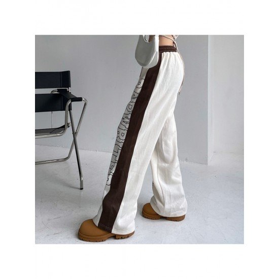  2024 Casual Letter Printing Women's Long Pants