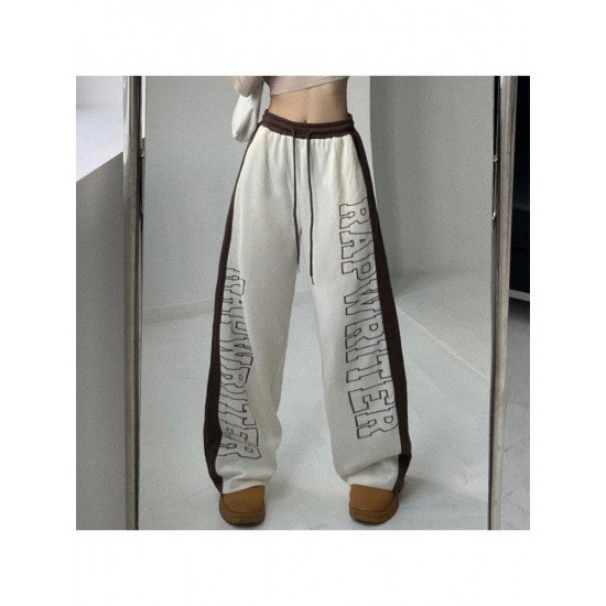  2024 Casual Letter Printing Women's Long Pants