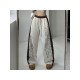  2024 Casual Letter Printing Women's Long Pants