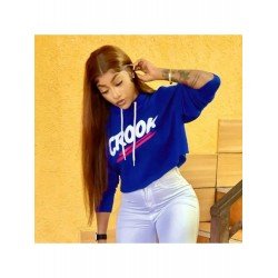 Casual Letter Printed Short Hoodies Tops Casual Letter Printed Short Hoodies Tops