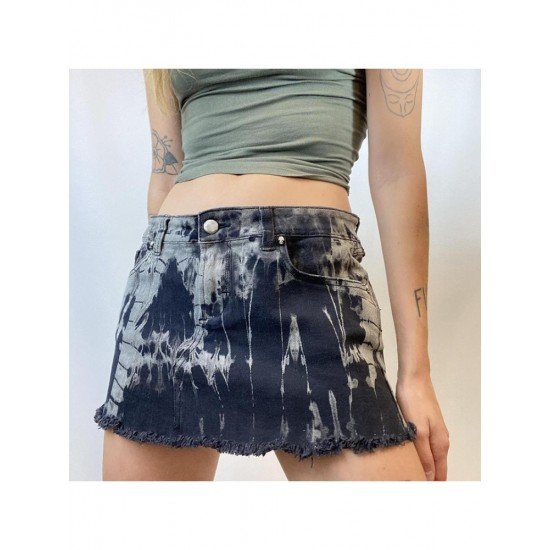  2024 Summer Low Waist Denim Skirt