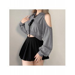 Pure Color Bandage Women's Short Sweater  Pure Color Bandage Women's Short Sweater