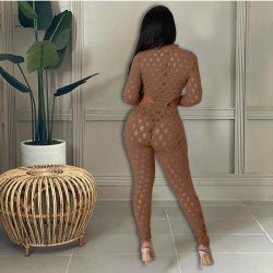  Sexy Hollowed Out Ripped Nightclub Jumpsuit