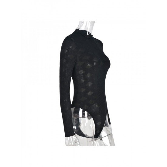  2024 Spring Slim Gauze Women's Long Sleeve Jumpsuit