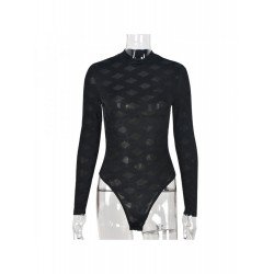 2024 Spring Slim Gauze Women's Long Sleeve Jumpsuit  2024 Spring Slim Gauze Women's Long Sleeve Jumpsuit