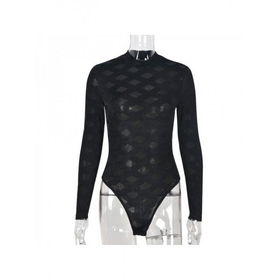  2024 Spring Slim Gauze Women's Long Sleeve Jumpsuit