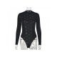  2024 Spring Slim Gauze Women's Long Sleeve Jumpsuit