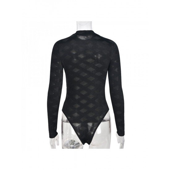  2024 Spring Slim Gauze Women's Long Sleeve Jumpsuit