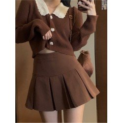 2024 Pure Color Women's Pleated Skirt  2024 Pure Color Women's Pleated Skirt