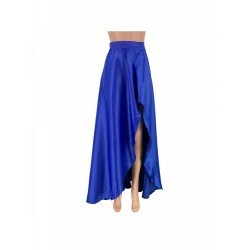 Zipper Up Stylish Solid Split Hem Maxi Skirts  Zipper Up Stylish Solid Split Hem Maxi Skirts
