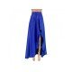 Zipper Up Stylish Solid Split Hem Maxi Skirts 