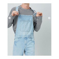 Pockets Blue Denim Overall For Men Pockets Blue Denim Overall For Men