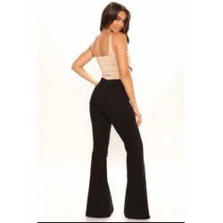 Simple Black Flare Jean Pants Simple Black Flare Jean Pants
