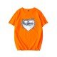 Heart Graphic Summer Couple T Shirts