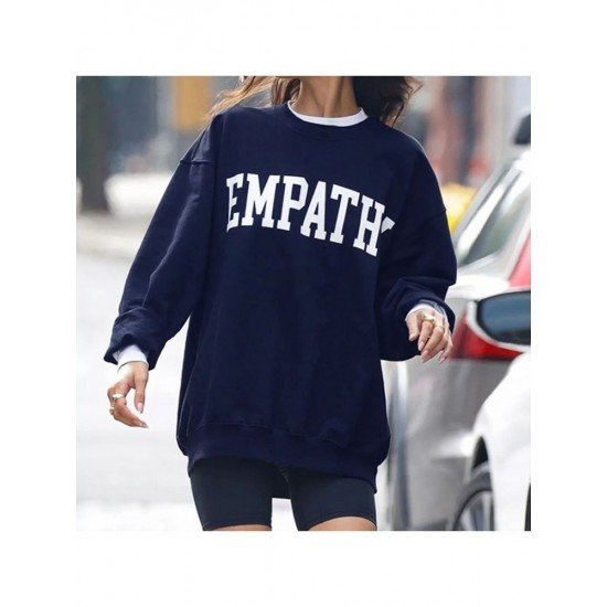  2024 Autumn Round Neck Letter Printing Sweater