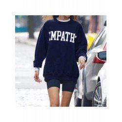 2024 Autumn Round Neck Letter Printing Sweater  2024 Autumn Round Neck Letter Printing Sweater