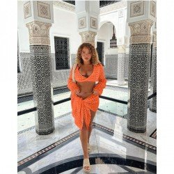  Bubble Cloth Pure Color Women's Skirt Set
