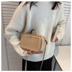 Women's PU Pure Color Simple Satchels