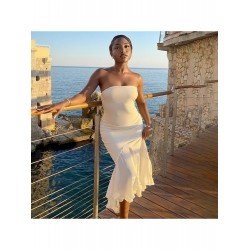 Sexy Backless Pure Color Fishtail Sleeveless Dress  Sexy Backless Pure Color Fishtail Sleeveless Dress