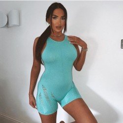 Ripped Backless Sleeveless Women Rompers