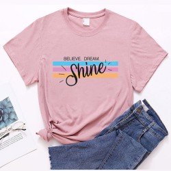 Easy Matching Simple Graphic T Shirts For Women