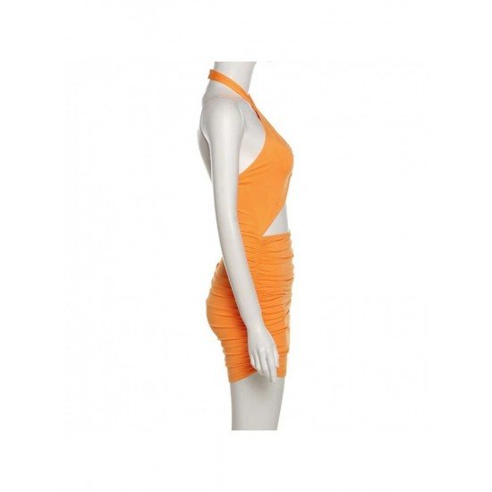  Summer Sexy Hollowed Out Backless Women's Sleeveless Dress