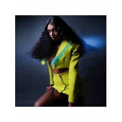 2024 Fall Women's Lapel Patchwork Fur Short Jacket  2024 Fall Women's Lapel Patchwork Fur Short Jacket