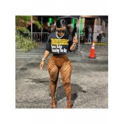 Letter Printed Black Long Sleeve Sweatshirts For Women