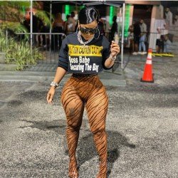 Letter Printed Black Long Sleeve Sweatshirts For Women