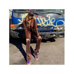 Casual Letter Embroidered Women's Trouser Suits  Casual Letter Embroidered Women's Trouser Suits