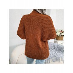 Casual Solid Bat Sleeve Sweater Cardigan Coats Casual Solid Bat Sleeve Sweater Cardigan Coats